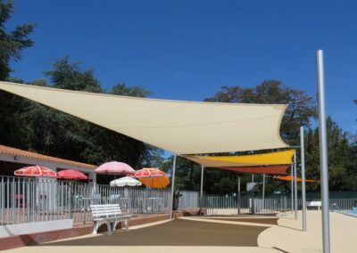 voiles ombre piscine municipale
