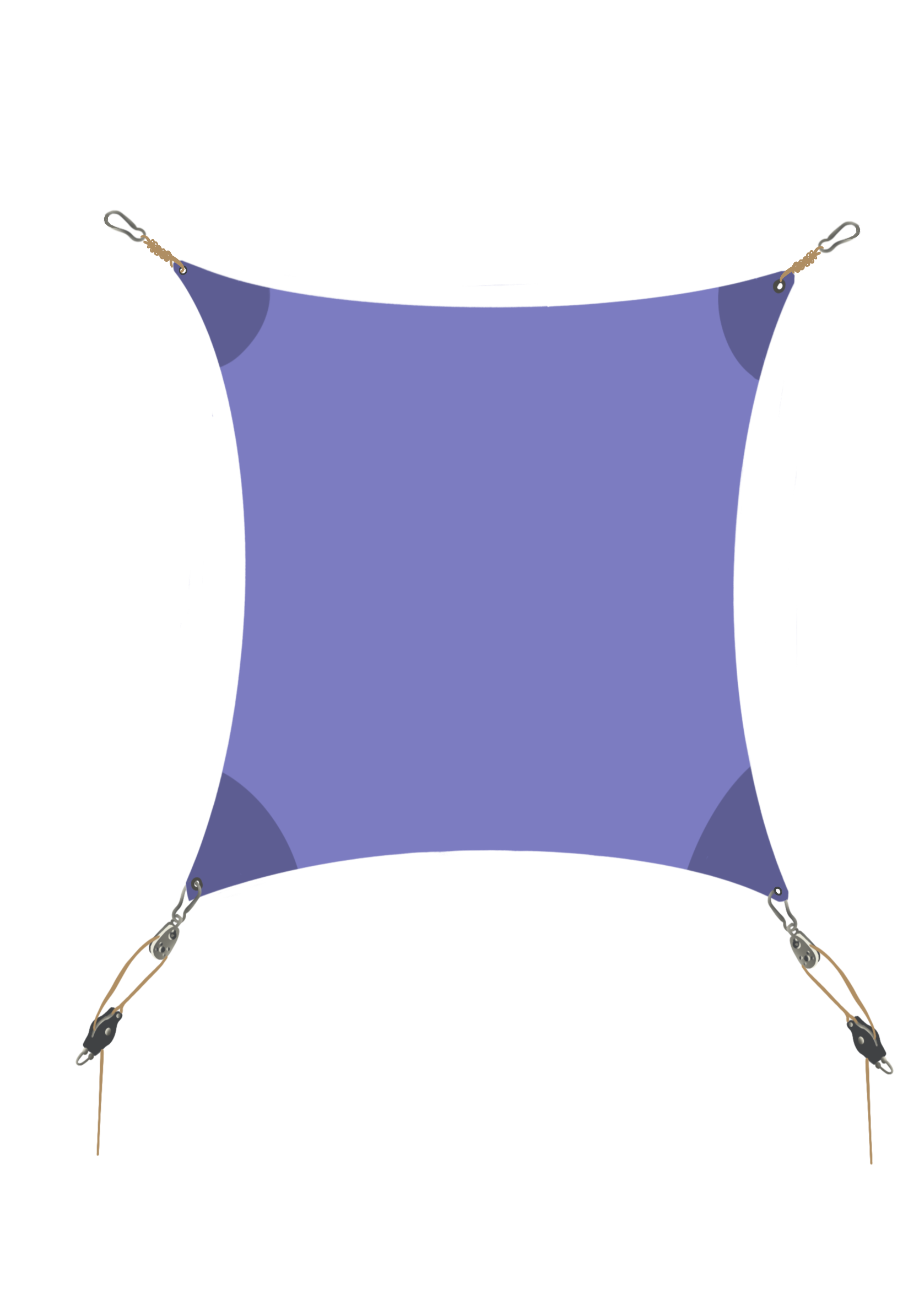voile trapèze carré rectangle sur mesure
