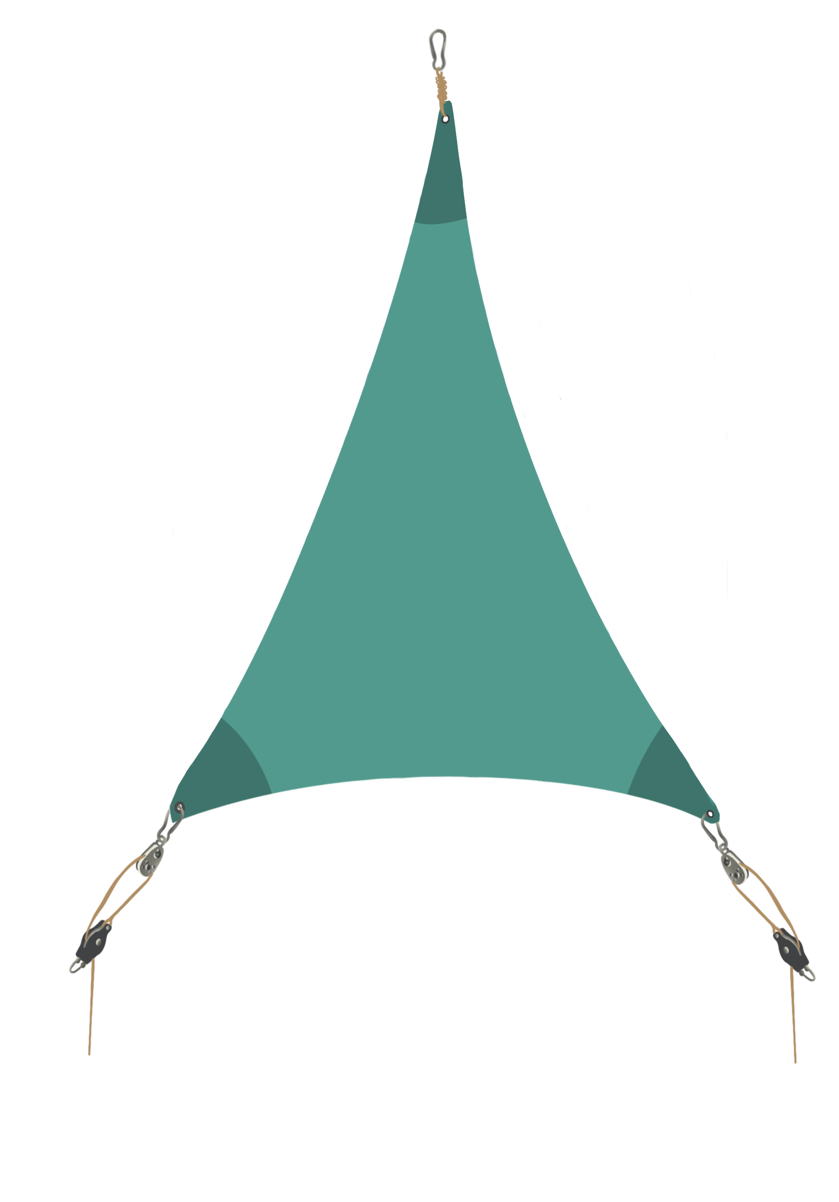 schéma voile triangle sur mesure