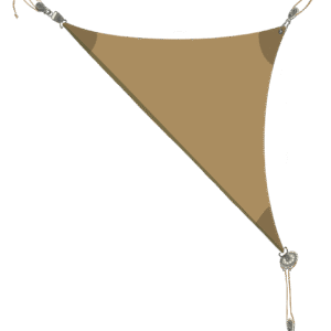 schéma voile triangle sur enrouleur sur mesure